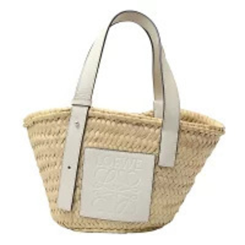 Loewe Raffia Tote Bag Handbag Basket Brown